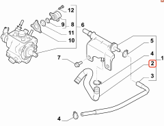 Fiat 500X Doblo Jeep Renegade Enjeksiyon Pompa Hortumu Ricambi 46351489