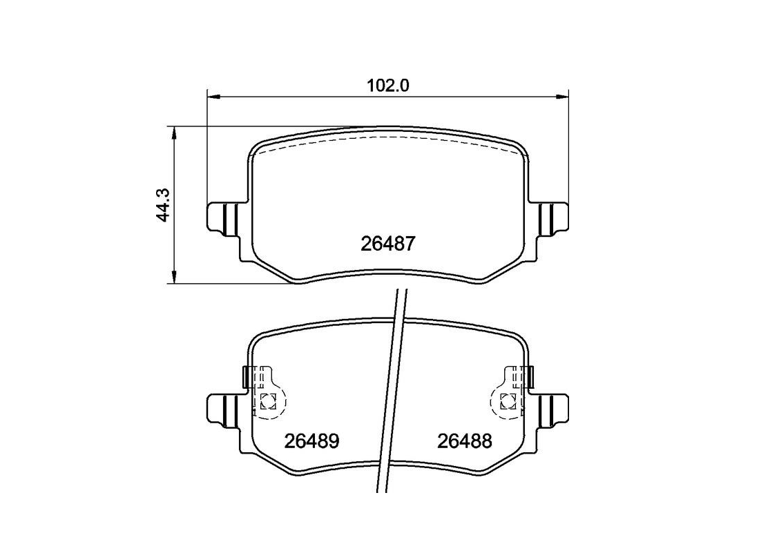 KIA HYUNDAI 1,6 Tucson Sportage Arka Fren Balatası 58302N7A60