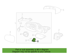 Volvo C30 S40 S60 S80 Ön Kapı Dikiz Aynası Işığı 31217838