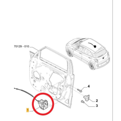 Fiat 500L Ön Sol Kapı Kilidi 51930019