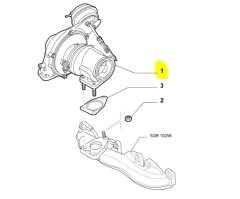 FIAT ALFA ROMEO 1.6 Multijet Turbo Giulietta Doblo Bravo 500L Linea Turbo 55246404