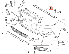 Fiat Linea Radyatör Alt Sacı Ön Tampon Demiri OPAR 51878635