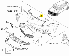 ALFA ROMEO Giulietta Ön Tampon 156117403