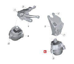 BMW X3 Sol Motor Takozu 22116877659