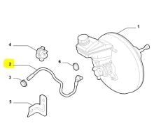 Fiat Doblo Servofren Vakum Hortumu 51892504 52091395