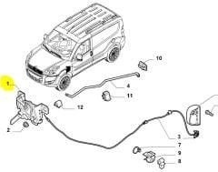 FIAT Doblo Motor Kaput Kilidi 51810895