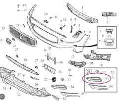 Volvo S90 Park Yardımı Pilot Ön Sol Kapak 31425442