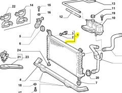 FIAT Palio Albea Siena Motor Su Radyatörü 46778884