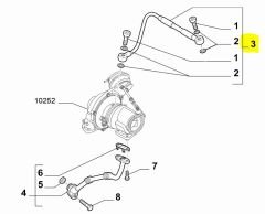 FIAT ALFA ROMEO Turbo Yağ Borusu 55234969