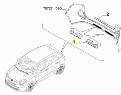 FIAT 500L Arka Tampon Darbe Emici 51923557