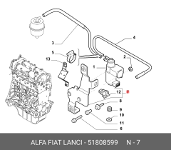 Fiat Linea Braket Sol 51808599