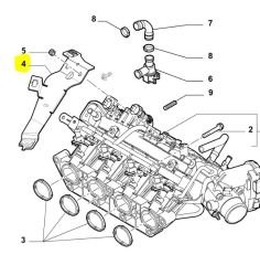 FIAT ALFA ROMEO Mito Punto Egea 500L Emme Manifoldu Braketi 55222834