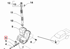 FIAT Silecek Fıskiye Motoru / Elektromotor 6000611249 8264A228