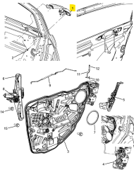 JEEP CHRYSLER Kapı Kolu K04589659AD