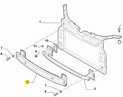 FIAT 500 Tampon Demiri / Travers 51786704