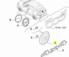 FIAT 500X Arka Arma 735656883