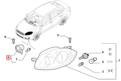 FIAT Linea Sis Farı 51756924