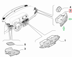 FIAT Egea Ön Torpido Sağ Havalandırma Difüzörü 735693601