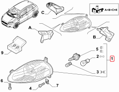 FIAT Grande Punto Far 51840995