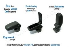 Ford Focus 3 Siyah Kol Dayama - Kolçak USB li Araçlar OMSA 2608603F