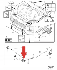 Volvo S60 V60 V60 Cross Country Sol Kaput Kilidi 31468245