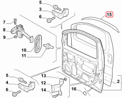 FIAT Fiorino Cam Rüzgarlık Takımı 50901915