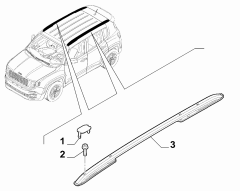 JEEP Port Bagaj Çubuğu 735599059