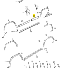 JEEP Kapı Çıtası - K6VX68RXFAB