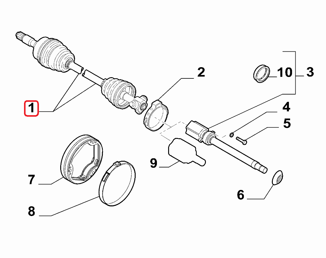 FIAT Egea Aks Mili Komple 52061594 + 55257769