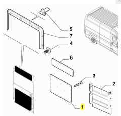 Fiat Ducato Peugeot Boxer Citroen Jumper Yan Kapı Paneli 735423210