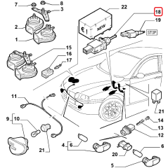 ALFA FIAT PEUGEOT CITROEN Debriyaj Pedal Sensörü 46840511