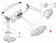 FIAT Egea Orta Konsol Nikelajlı Difüzör Merkezi 735650874