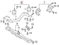 PORSCHE VW AUDI Q7 Touareg Cayenne Motor Takozu 95537504900