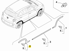 FIAT Çamurluk Çıtası - 735664883