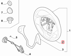 FIAT Doblo Direksiyon Simidi 71765866