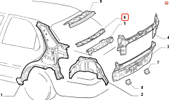 Fiat Palio Siena Arka Sacı - Traversi 46795439