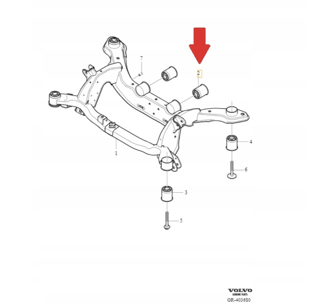 Volvo S60 S80 XC60 XC70 Travers Burç 31437736