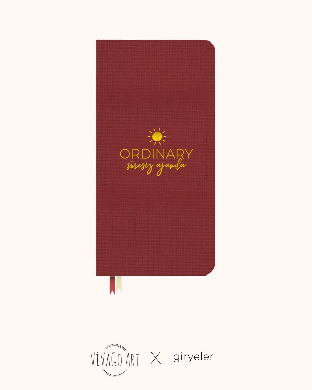 Ordinary Süresiz Ajanda – Bordo