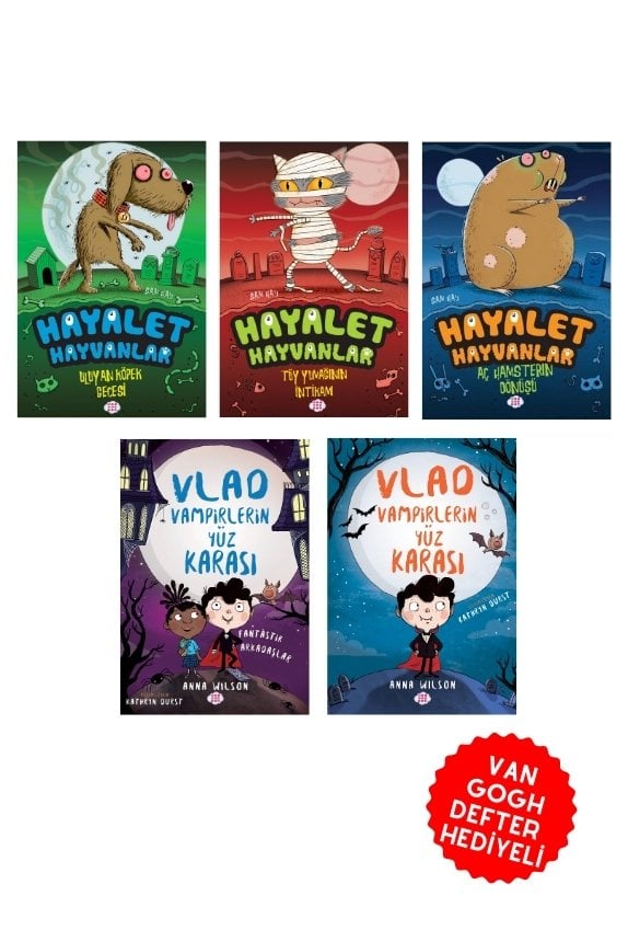 Hayalet Hayvanlar & Vlad Serisi Kitap Seti (Defter Hediyeli)