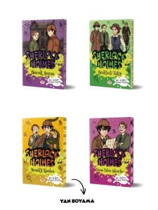 Sherlock Holmes 4 Kitaplık Koleksiyon Seti - Yan Boyamalı