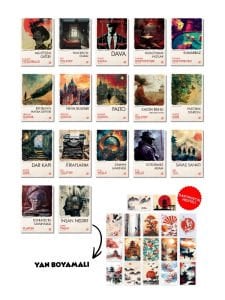 17 Kitaplık Modern Klasikler Seti - Yan Boyamalı Özel Seri - Gogol, Tolstoy, H.G. Wells, Dostoyevski