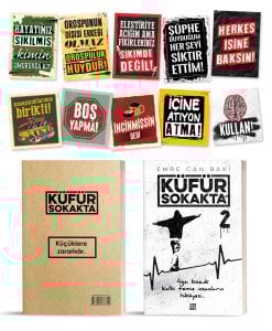 KÜFÜR SOKAKTA SET - ÖZEL TASARIM STİCKER HEDİYELİ