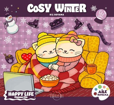 COSY WINTER - YETİŞKİN-AİLE BOYAMA KİTABI