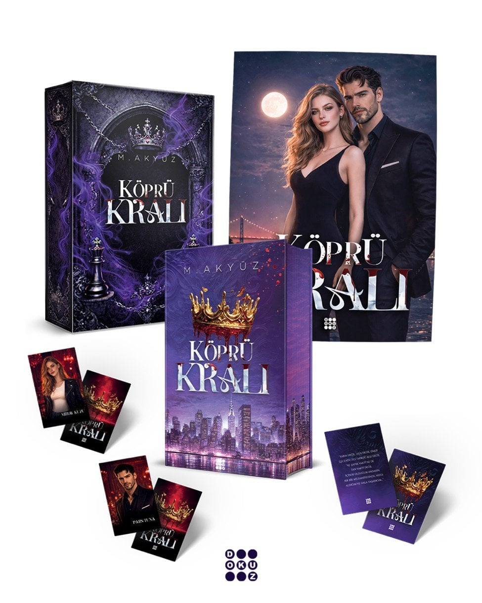 M. Akyüz - Köprü Kralı Özel Kutulu Set - Ciltli - Karakter Kartlı ve Posterli - Dokuz Yayınları