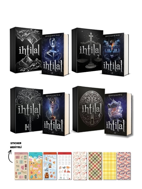 Binnur Şafak Nigiz - İhtilal Serisi Özel Kutulu Tam Set (4 Kitap + Sticker & Karakter Kartı Hediyeli)