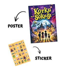 Korku Sokağı Kutulu Set - 3 Kitap Takım - Nazan Arısoy - Poster ve Sticker Hediyeli