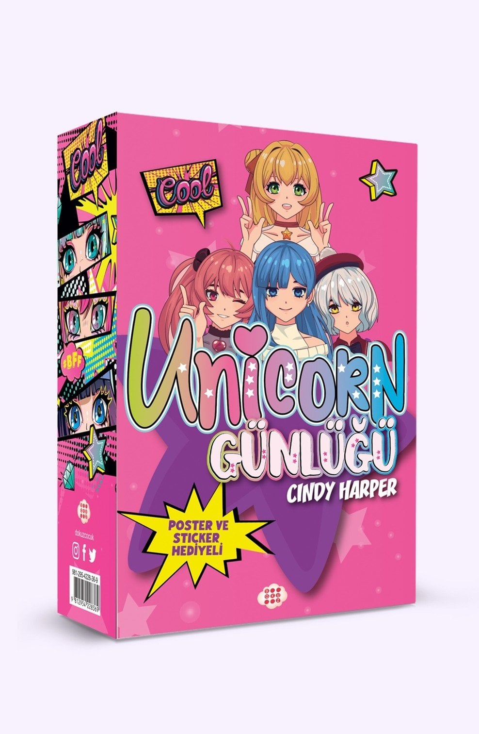 Unicorn Günlüğü Kutulu Set - 4 Kitap Takım - Cindy Harper - Poster ve Sticker Hediyeli