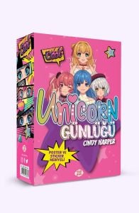 Unicorn Günlüğü Kutulu Set - 4 Kitap Takım - Cindy Harper - Poster ve Sticker Hediyeli