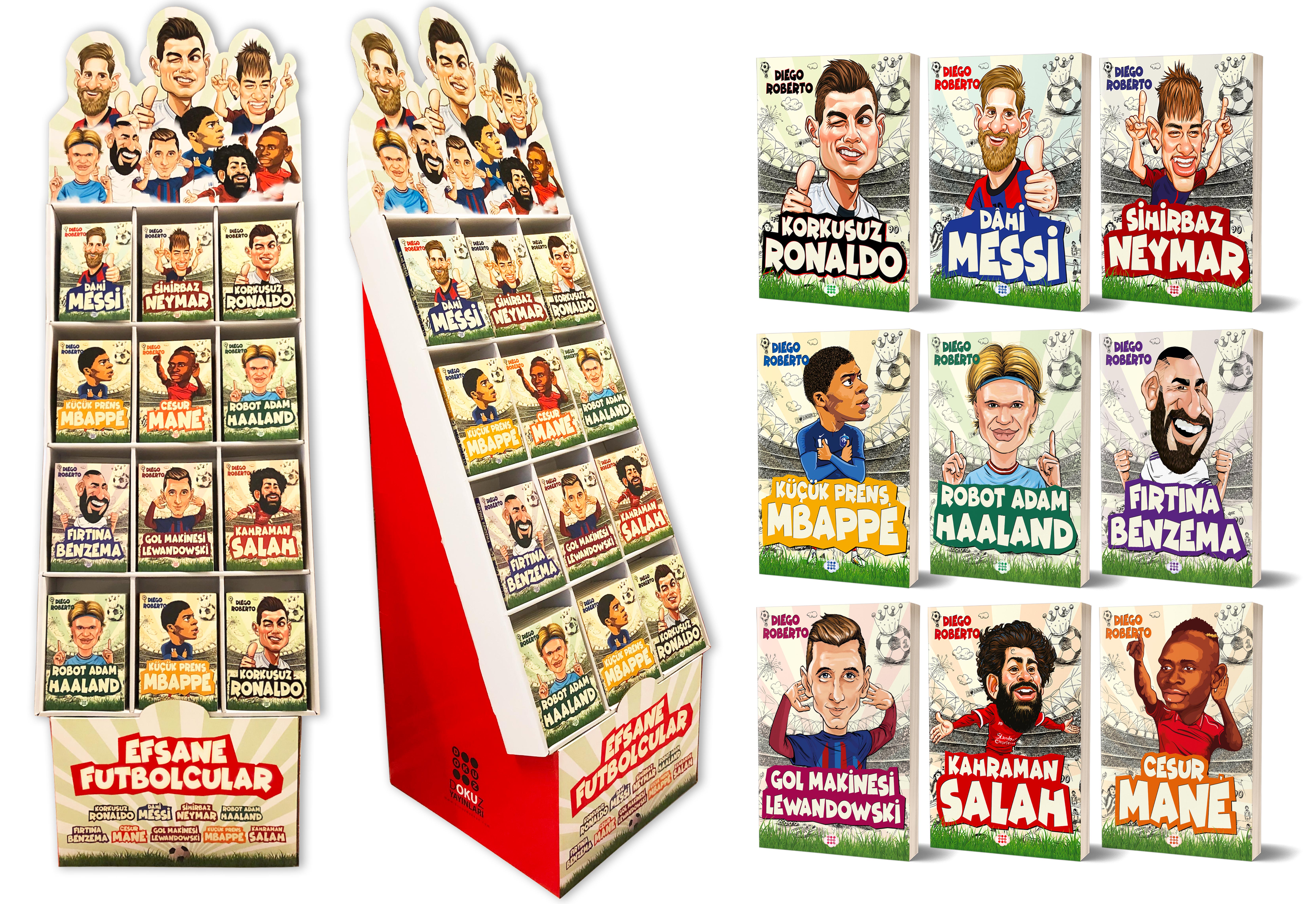STANTLI EFSANE FUTBOLCULAR SERİSİ (225 ADET KİTAP)