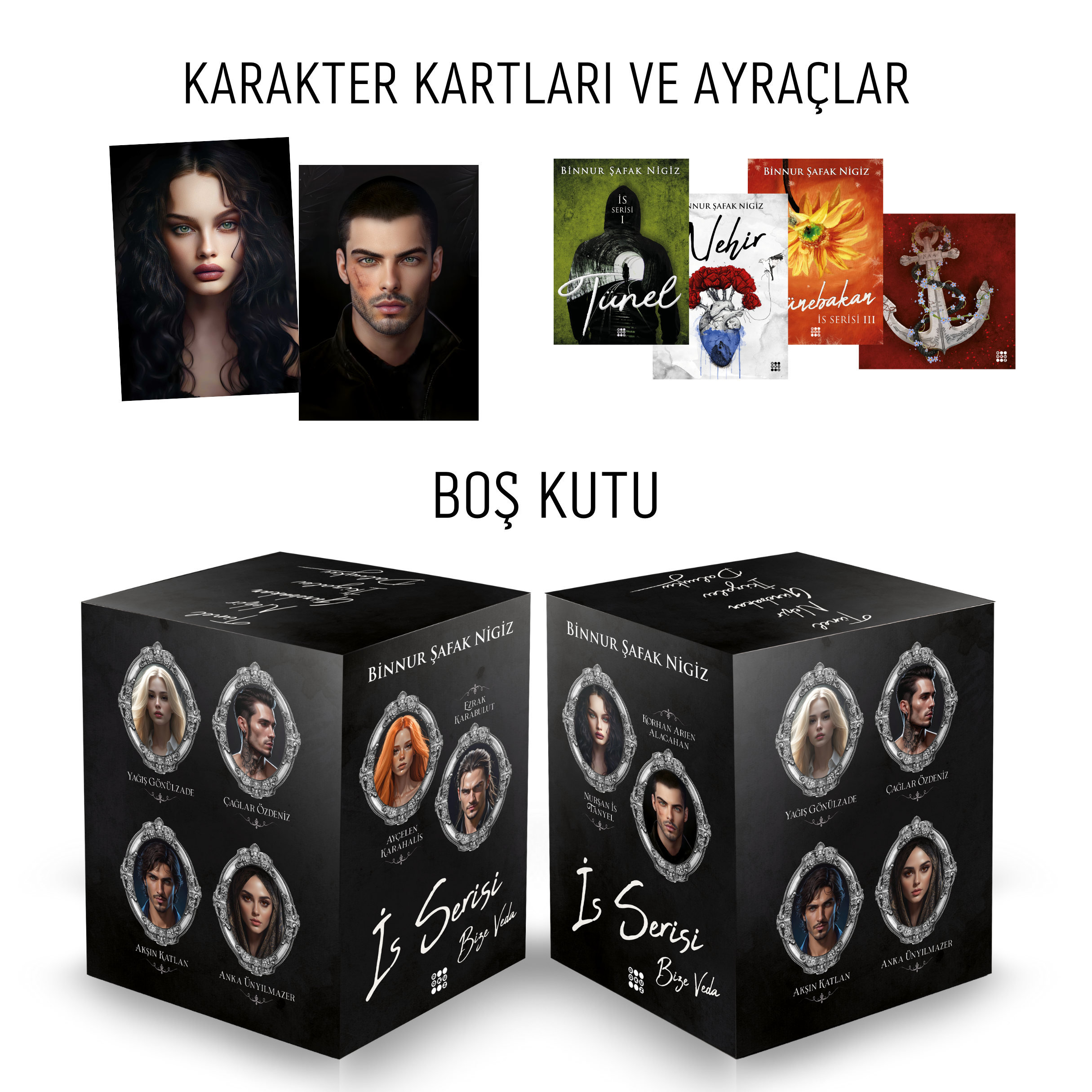 CİLTLİ İS SERİSİ İÇİN BOŞ KUTU VE YAN ÜRÜNLER